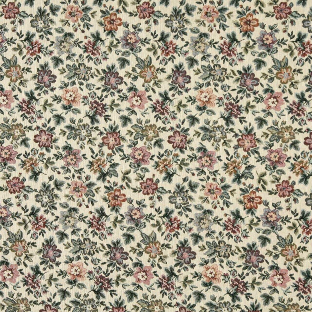 Heather - Pink,Red & Burgundy Floral Upholstery Fabric 54 Inches"